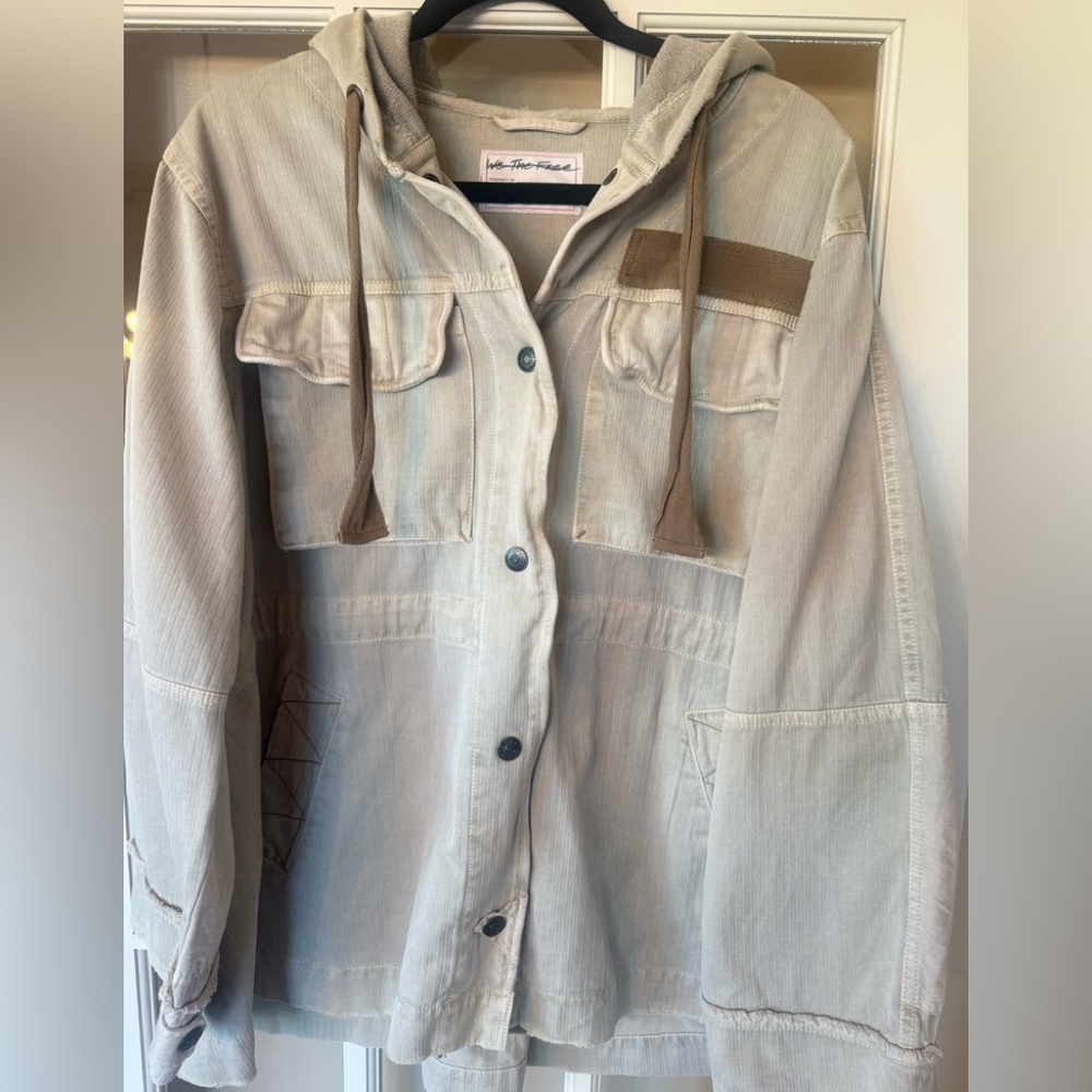 We The Free Light Tan Jacket size Medium